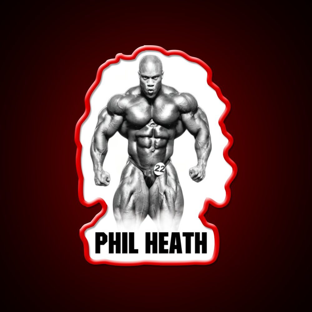 Phil Heath Bodybuilder Gym Fitness Led Neon Sign Rgb Color