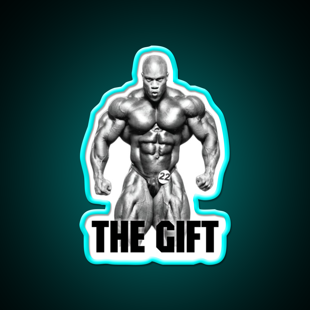 Phil Heath The Gift Bodybuilder Gym Fitness Led Neon Sign Rgb Color