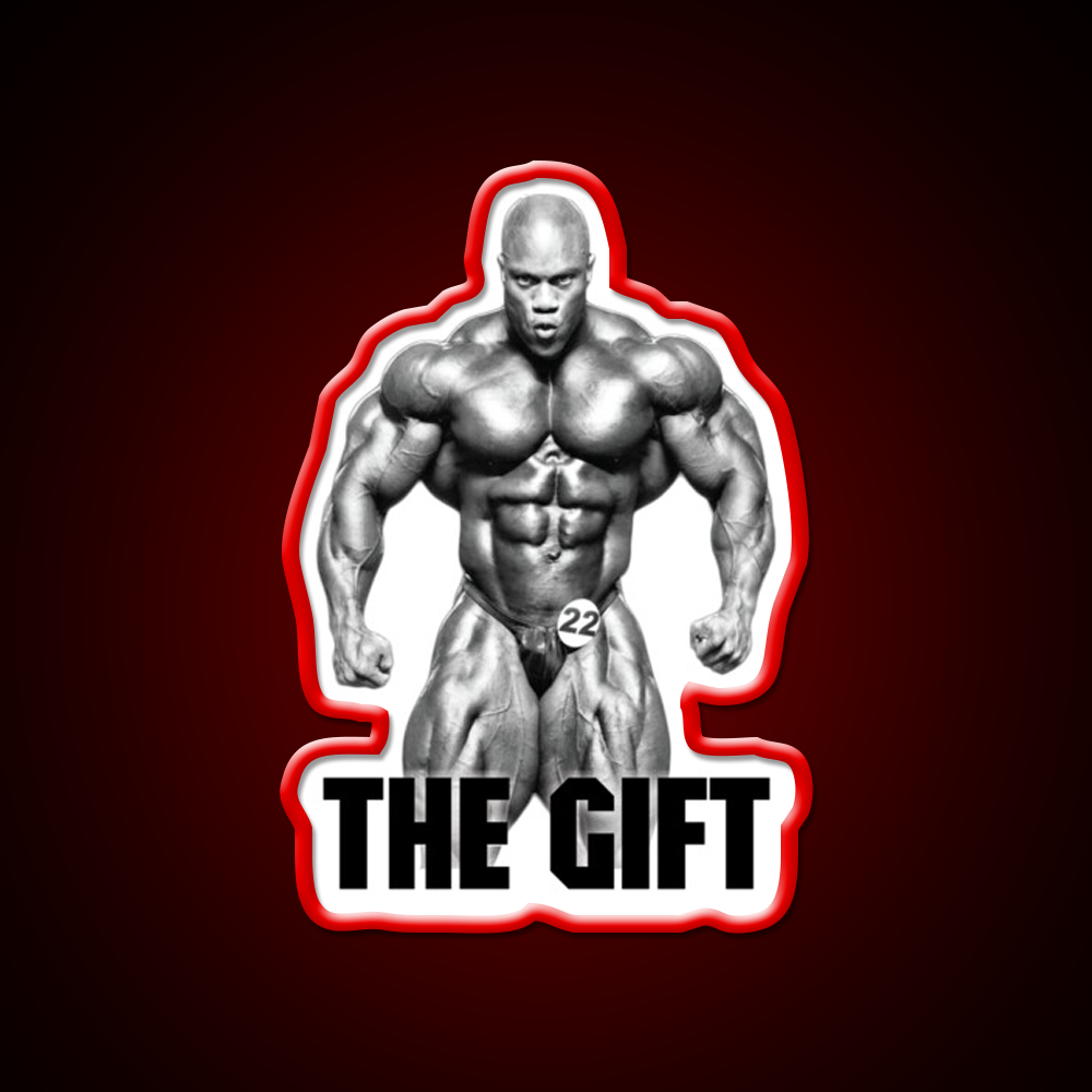 Phil Heath The Gift Bodybuilder Gym Fitness Led Neon Sign Rgb Color