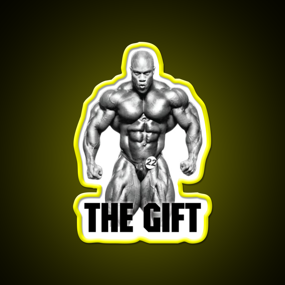Phil Heath The Gift Bodybuilder Gym Fitness Led Neon Sign Rgb Color