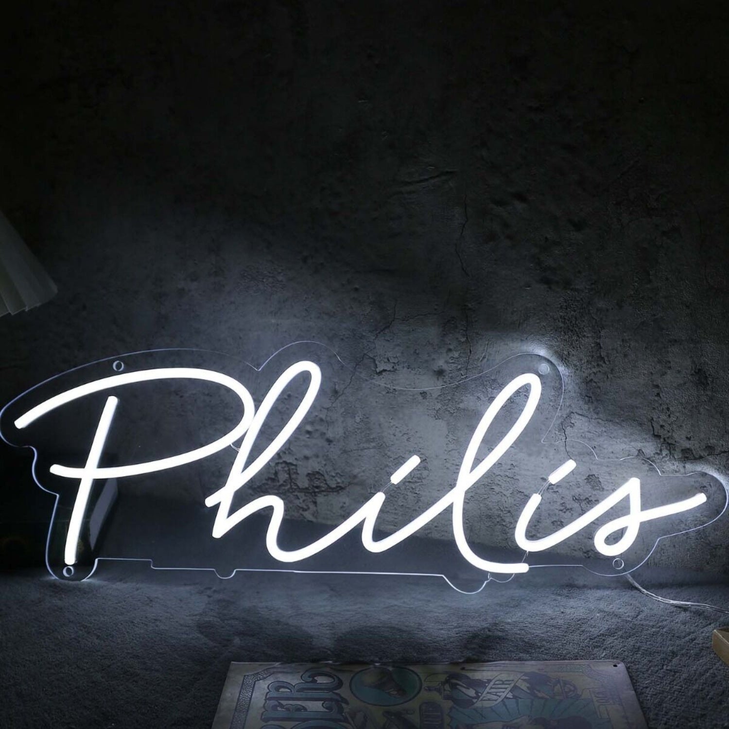 Philis White Led Neon Sign - Shineneon