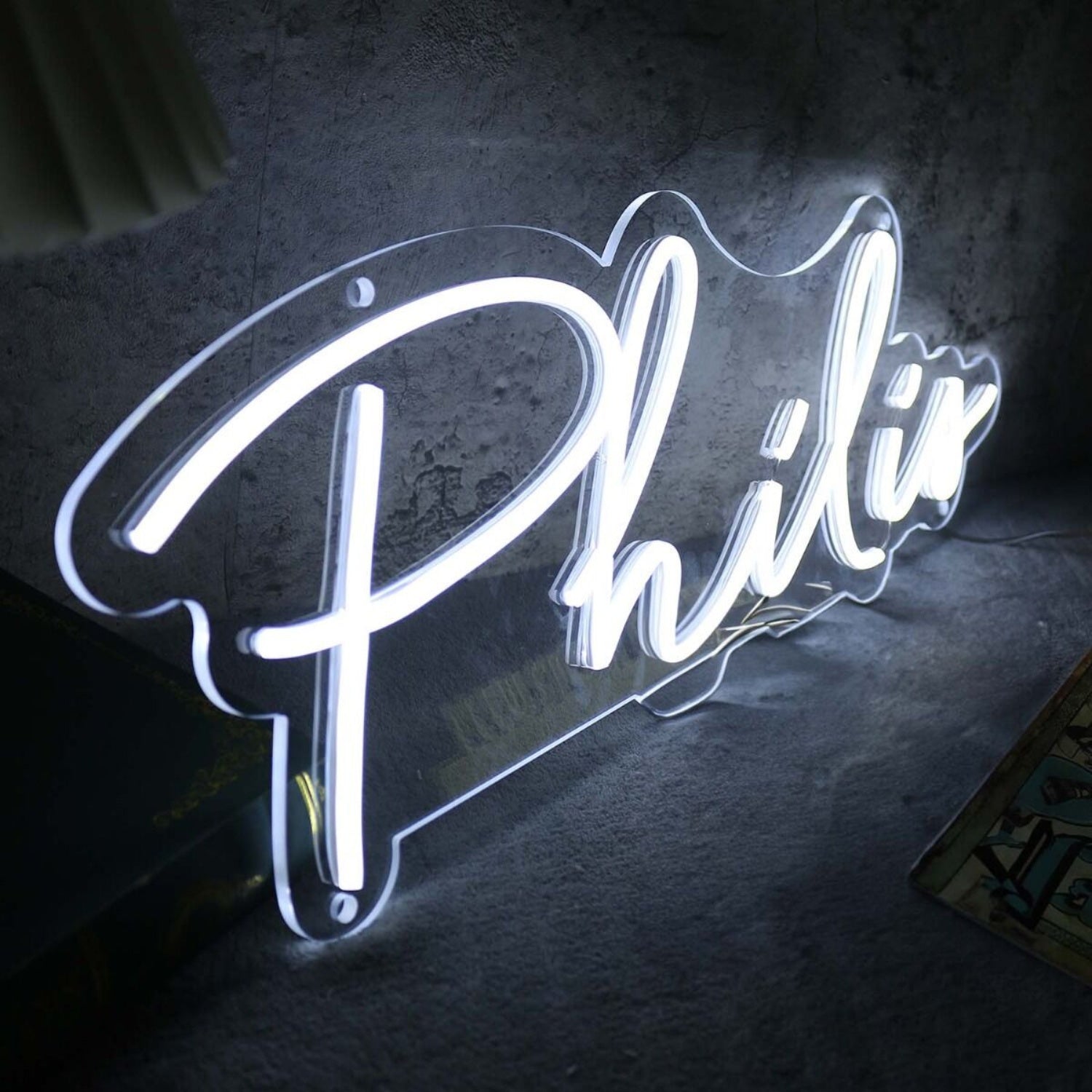 Philis White Led Neon Sign - Shineneon