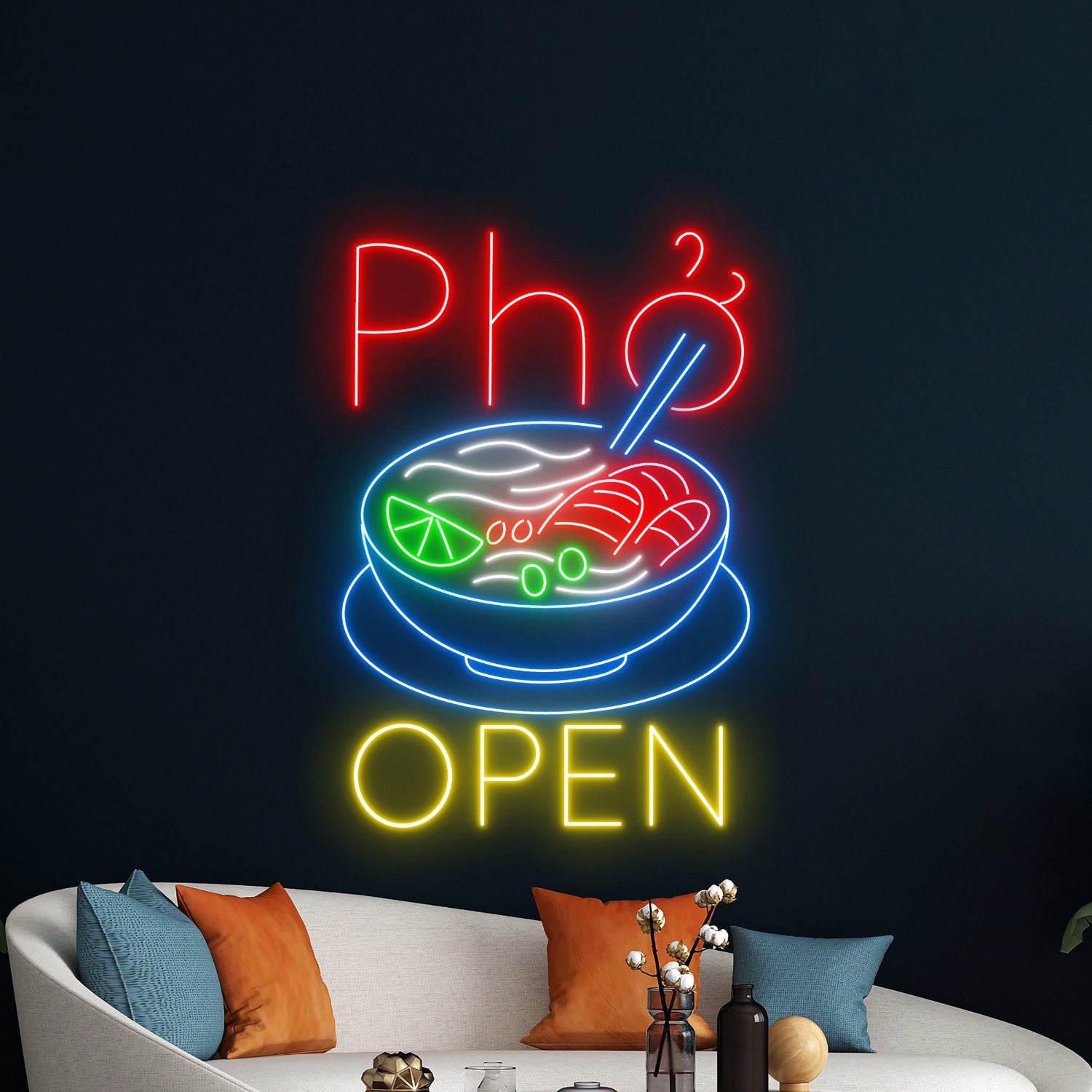 Pho Open Restaurant Led Neon Sign | Shineneon