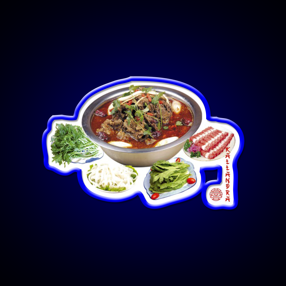 Photo Art Print Led Neon Sign Chinese Food Rgb Color