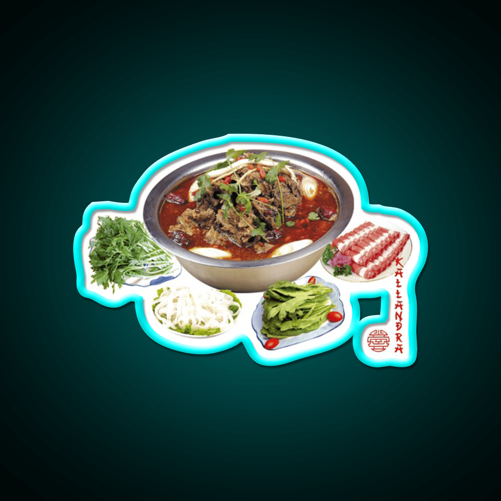 Photo Art Print Led Neon Sign Chinese Food Rgb Color - Shineneon