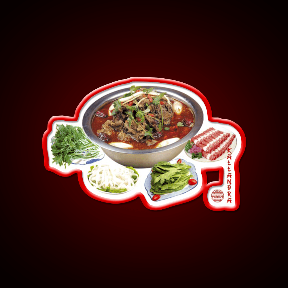 Photo Art Print Led Neon Sign Chinese Food Rgb Color - Shineneon
