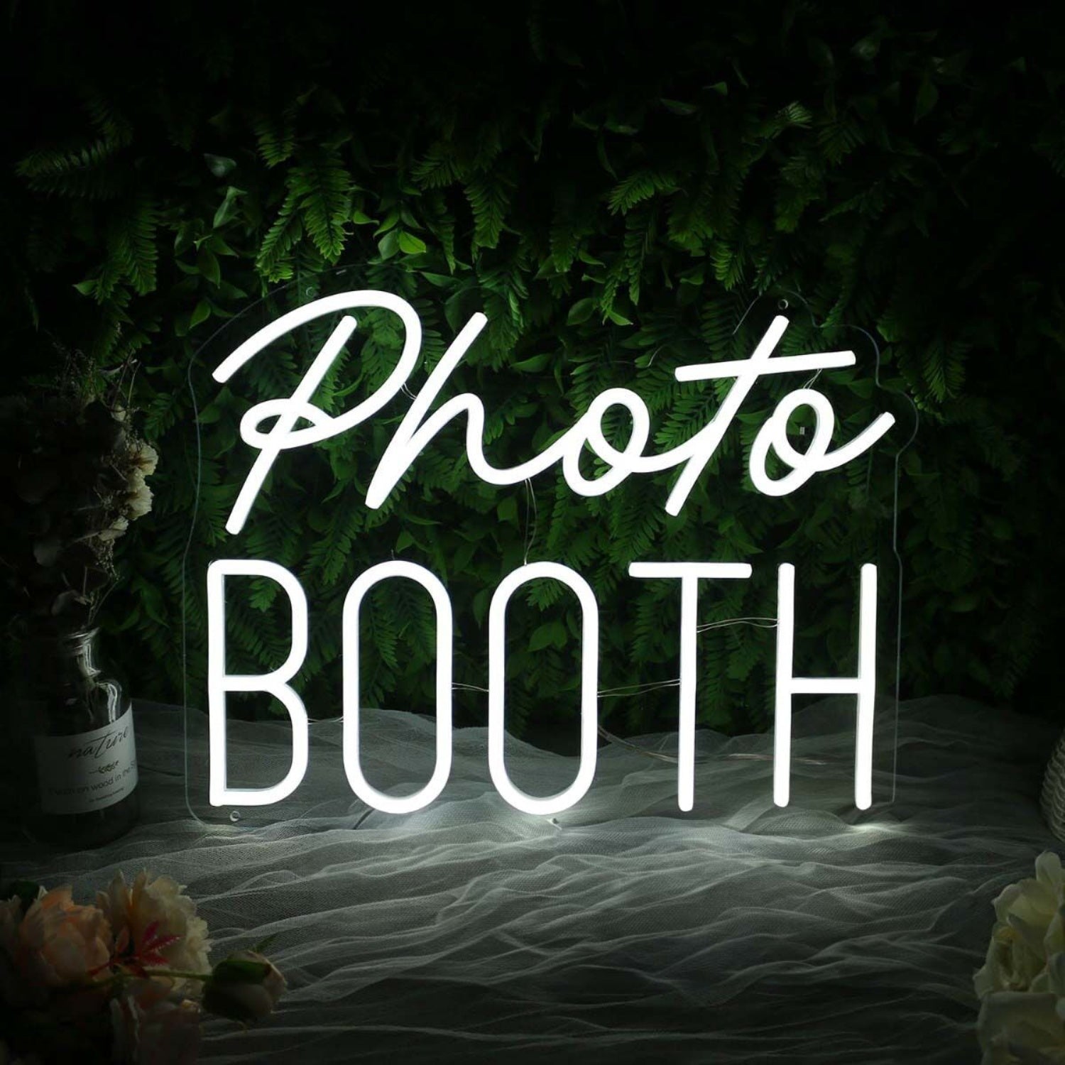 Photo Booth White Neon Sign For Event And Party Spaces | Shineneon