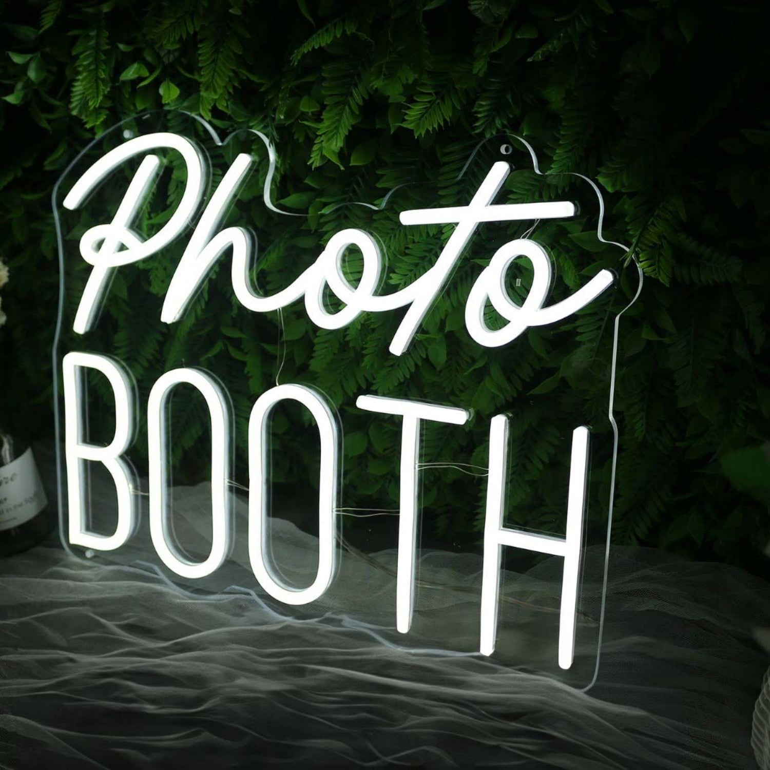 Photo Booth White Neon Sign For Event And Party Spaces | Shineneon