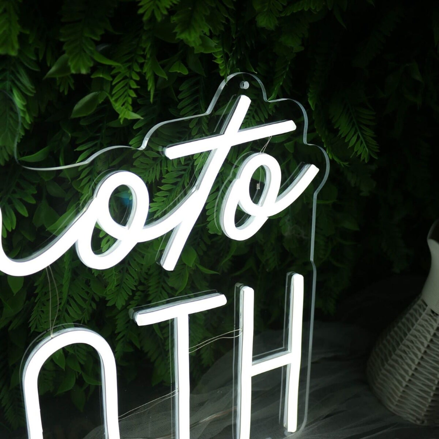 Photo Booth White Neon Sign For Event And Party Spaces | Shineneon