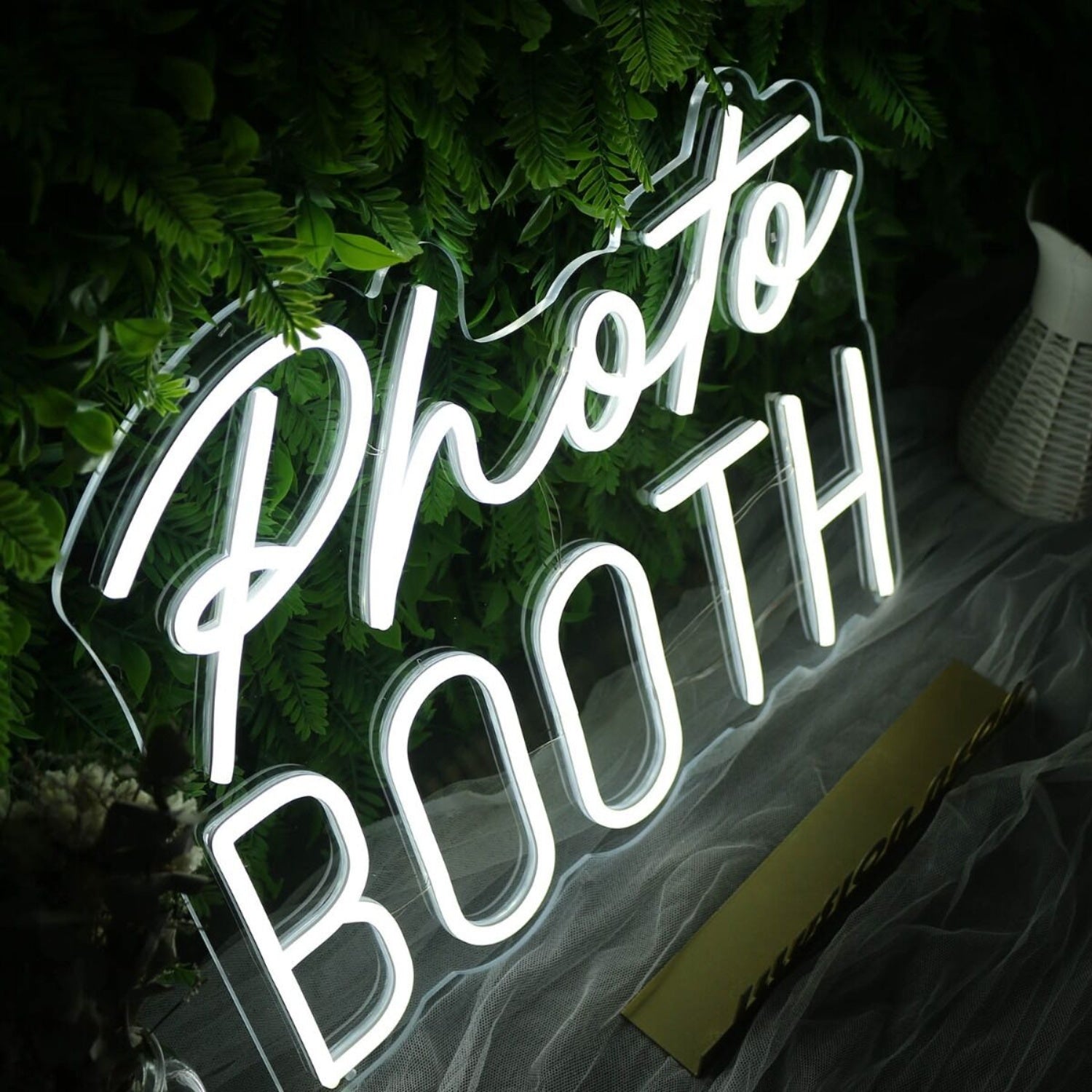 Photo Booth White Neon Sign For Event And Party Spaces | Shineneon