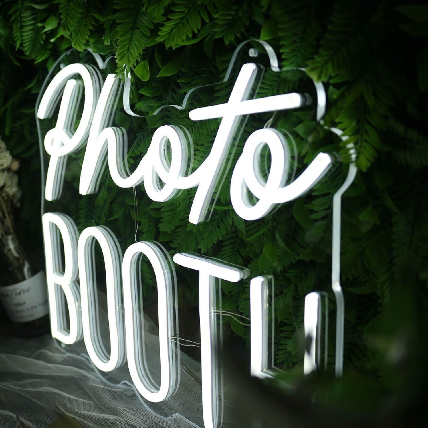 Photo Booth White Neon Sign For Event And Party Spaces | Shineneon