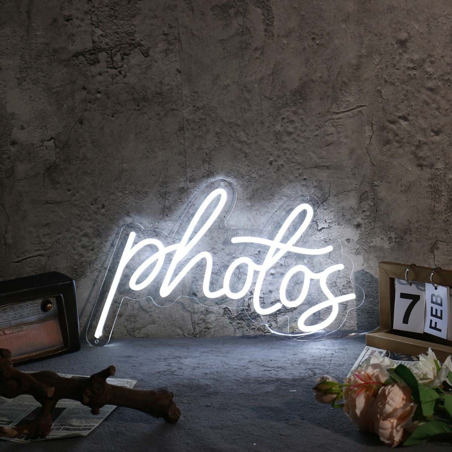 Photos White Led Neon Sign - Shineneon