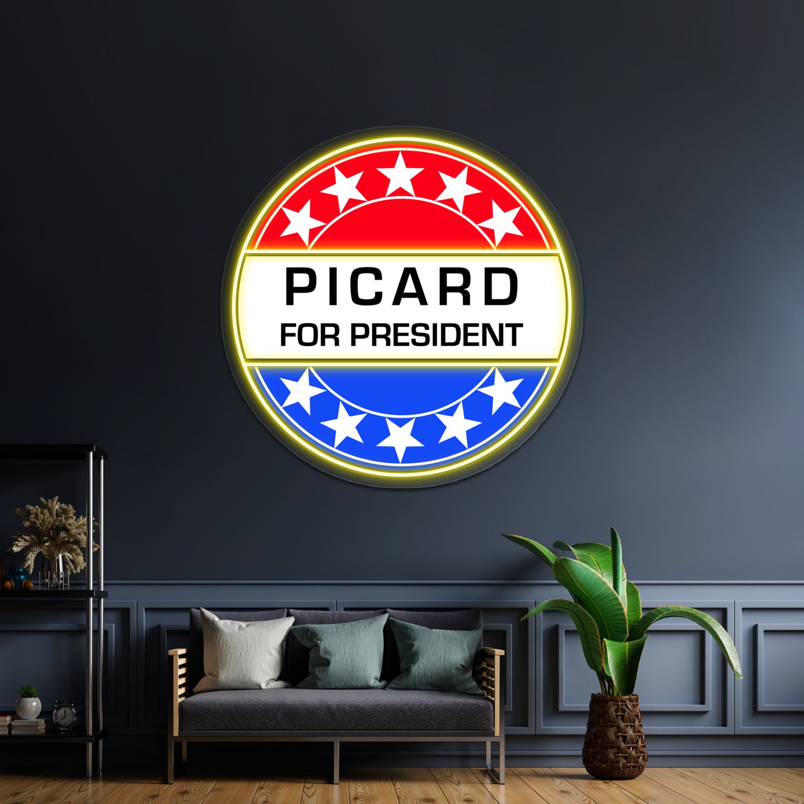 Picard For President Artwork Led Neon Signs Custom | Shineneon