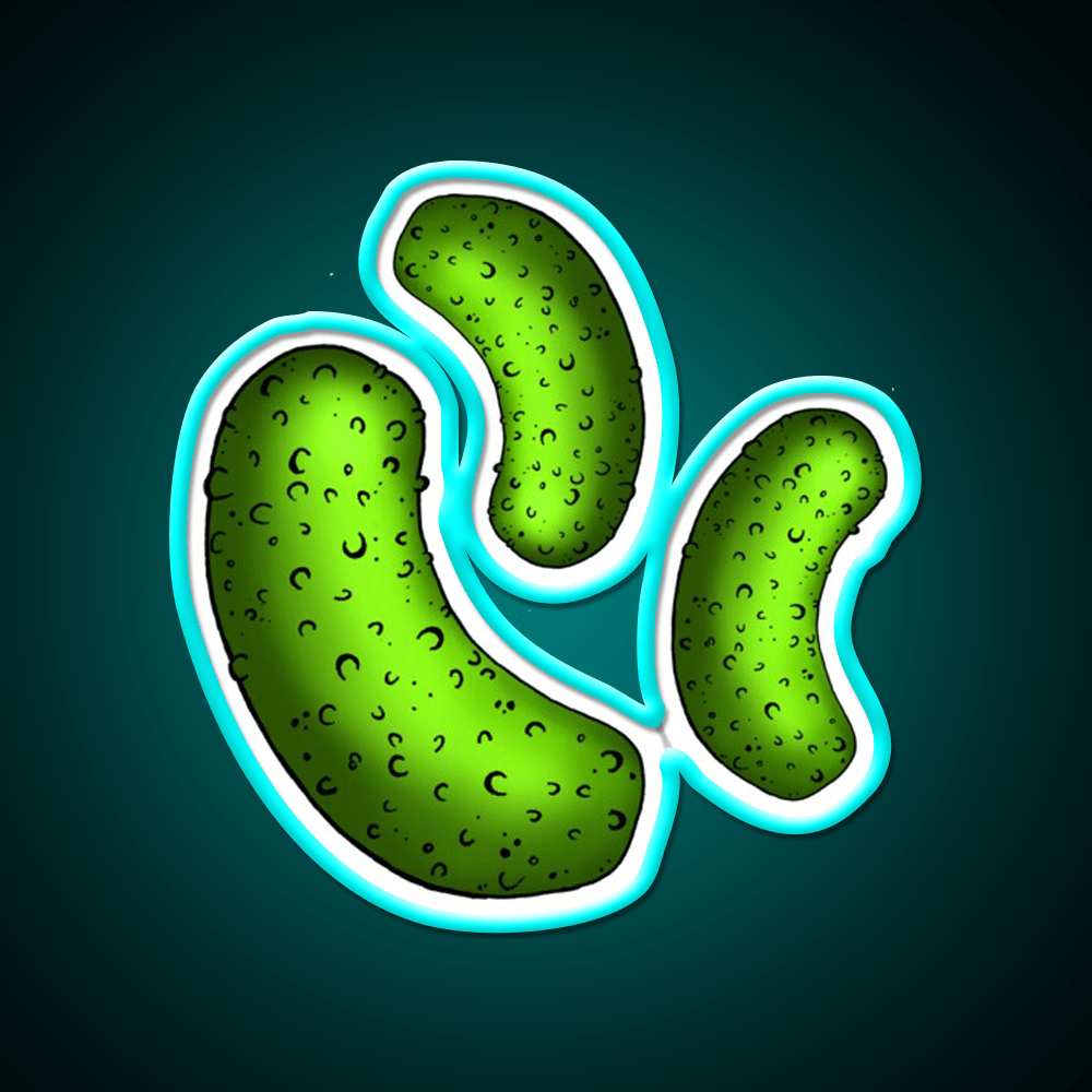 Pickle Pickle Pickle Pattern Snack Food Led Neon Sign Rgb Color - Shineneon