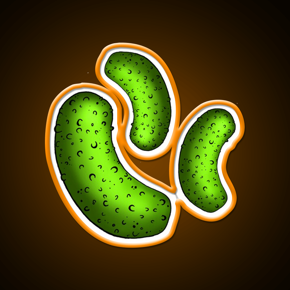 Pickle Pickle Pickle Pattern Snack Food Led Neon Sign Rgb Color - Shineneon