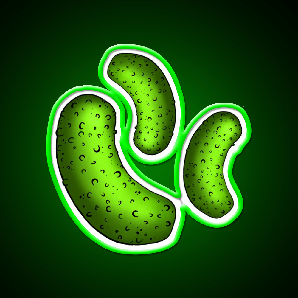 Pickle Pickle Pickle Pattern Snack Food Led Neon Sign Rgb Color - Shineneon