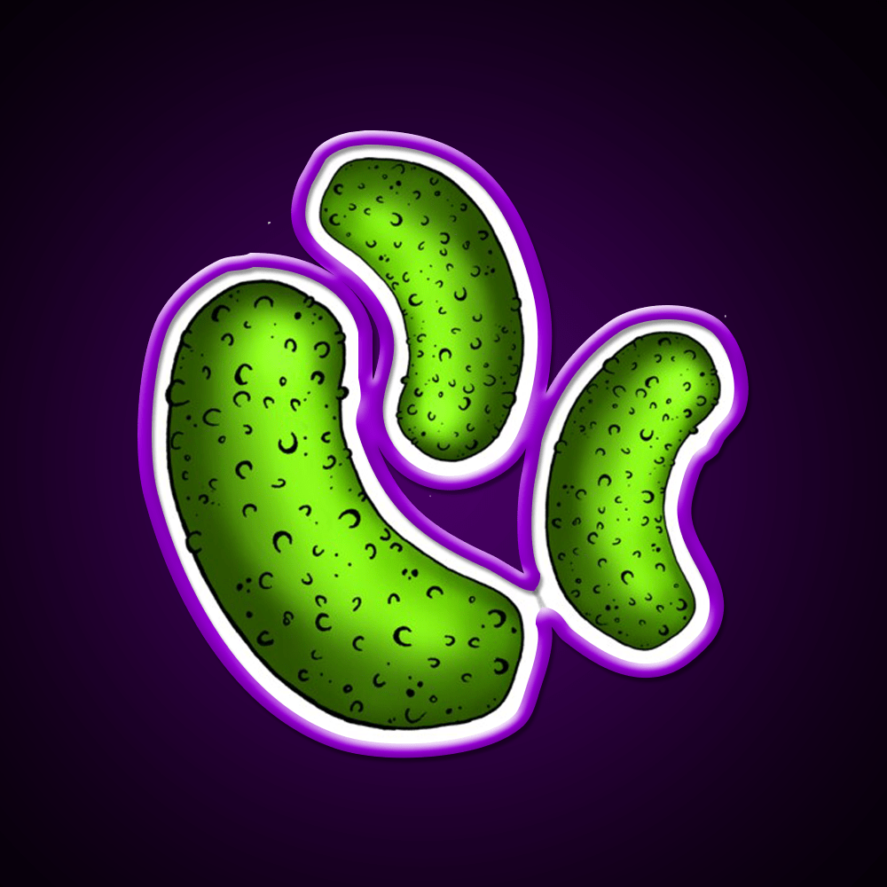Pickle Pickle Pickle Pattern Snack Food Led Neon Sign Rgb Color - Shineneon