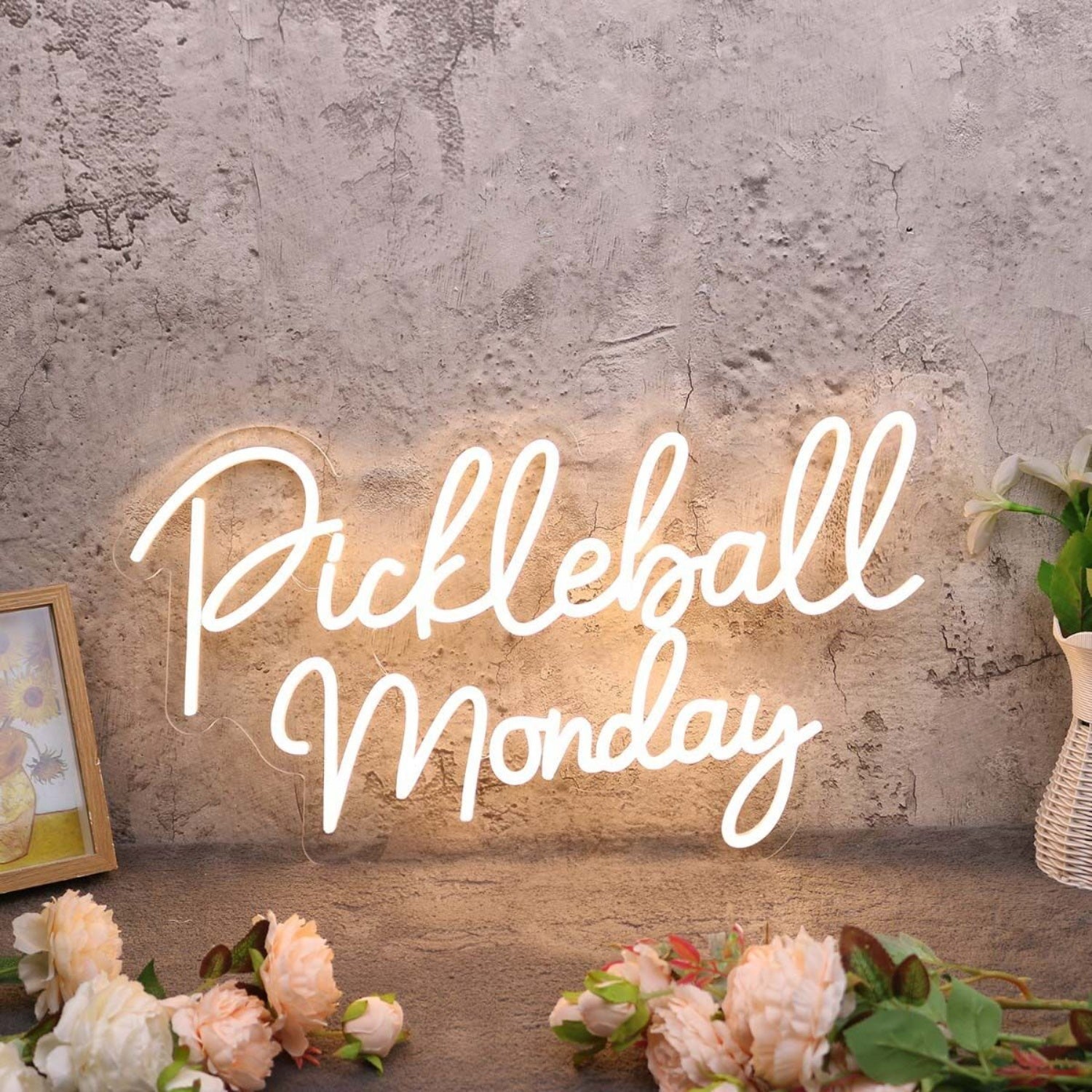 Pickleball Monday Yellow Led Neon Sign - Shineneon