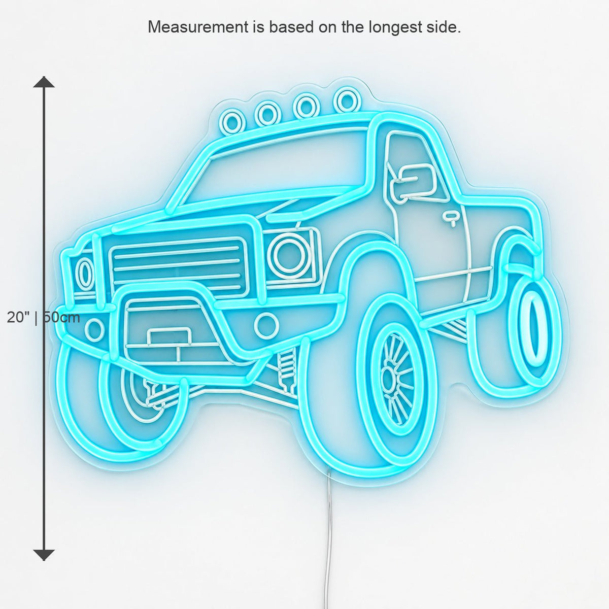 Pickup Truck 4x4 Brick Wall LED Neon Sign - Shineneon