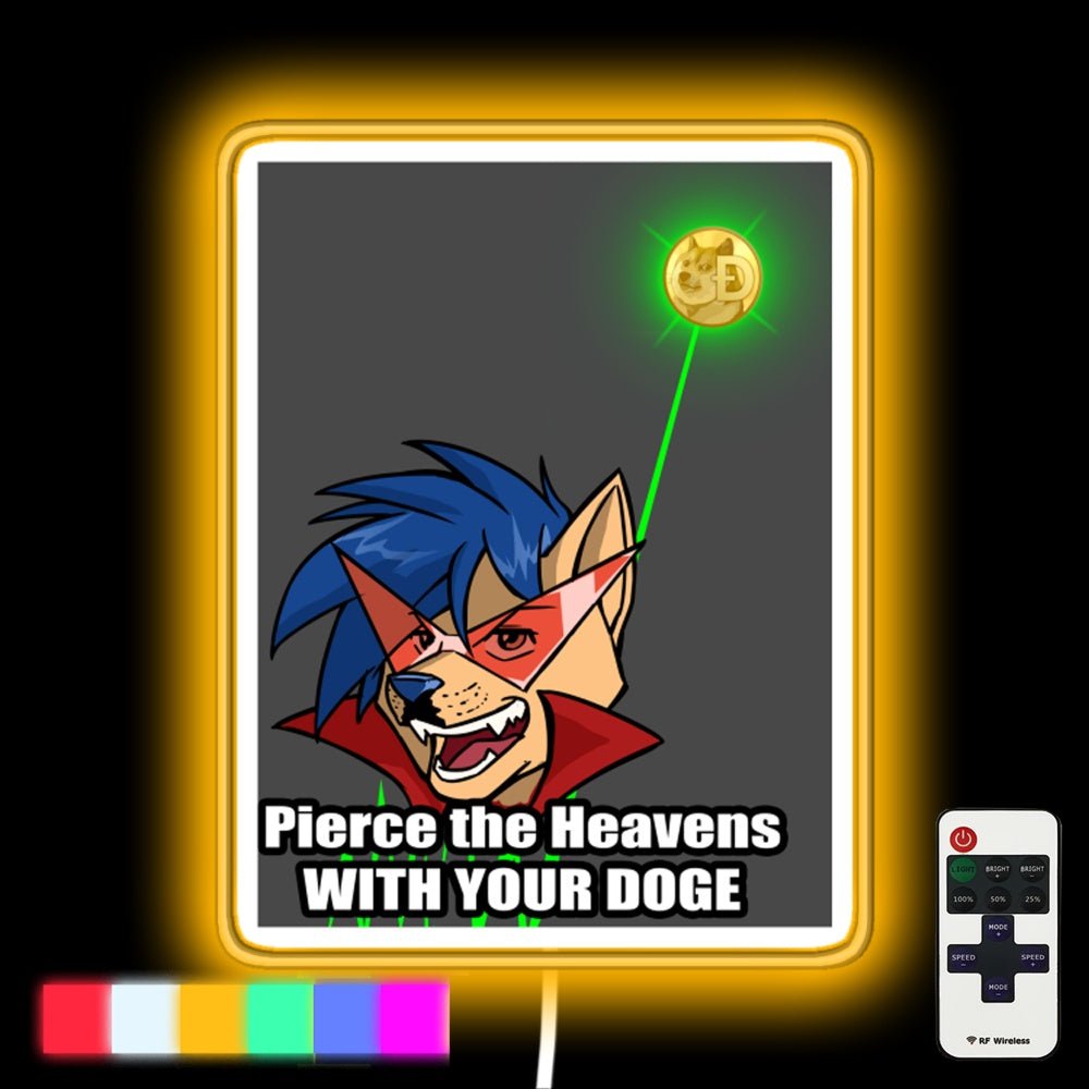 Pierce The Heavens With Your Dogecoin Led Neon Sign - Shineneon