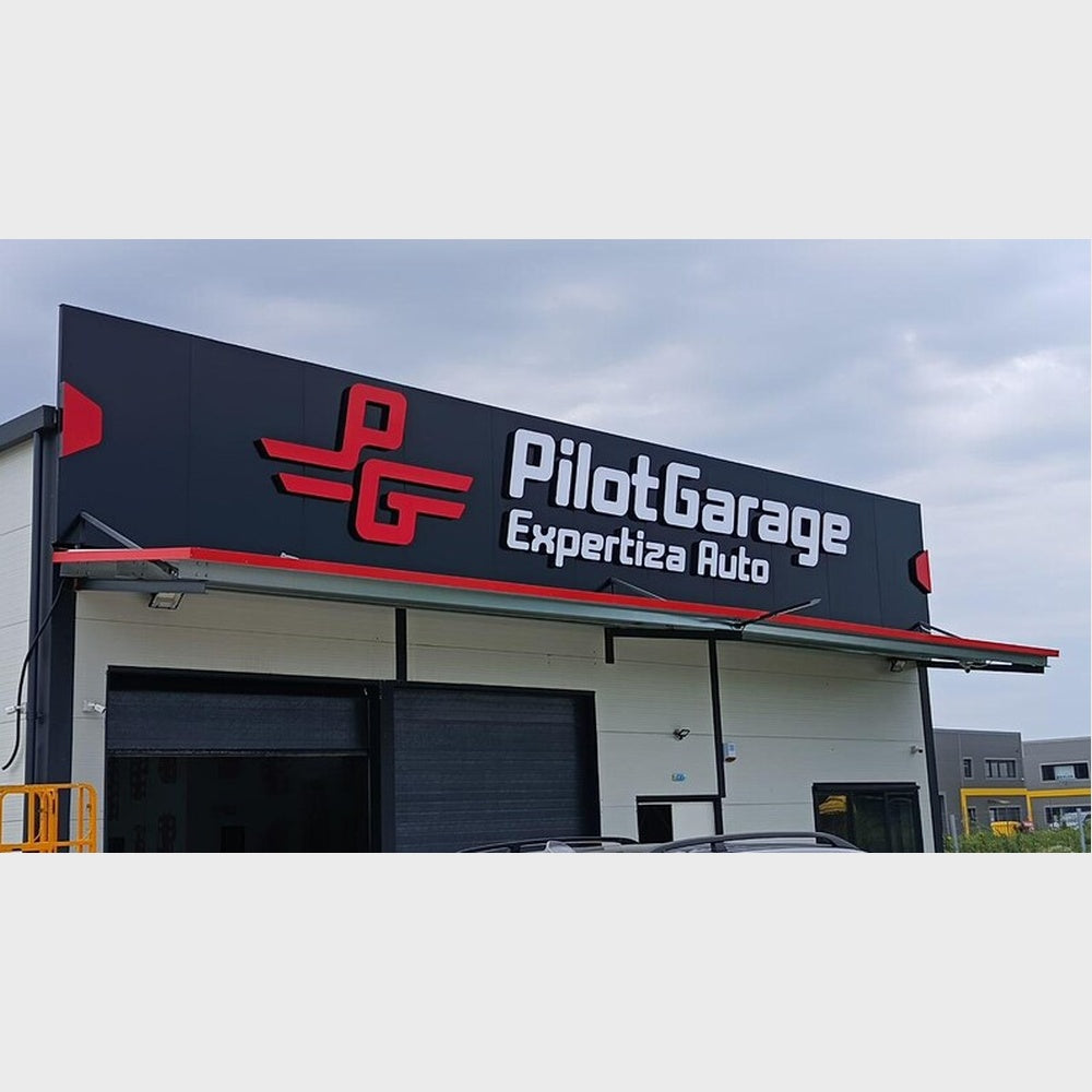 Pilot Garage Expertiza Auto 3D Frontlit Channel Letters Led Light Sign