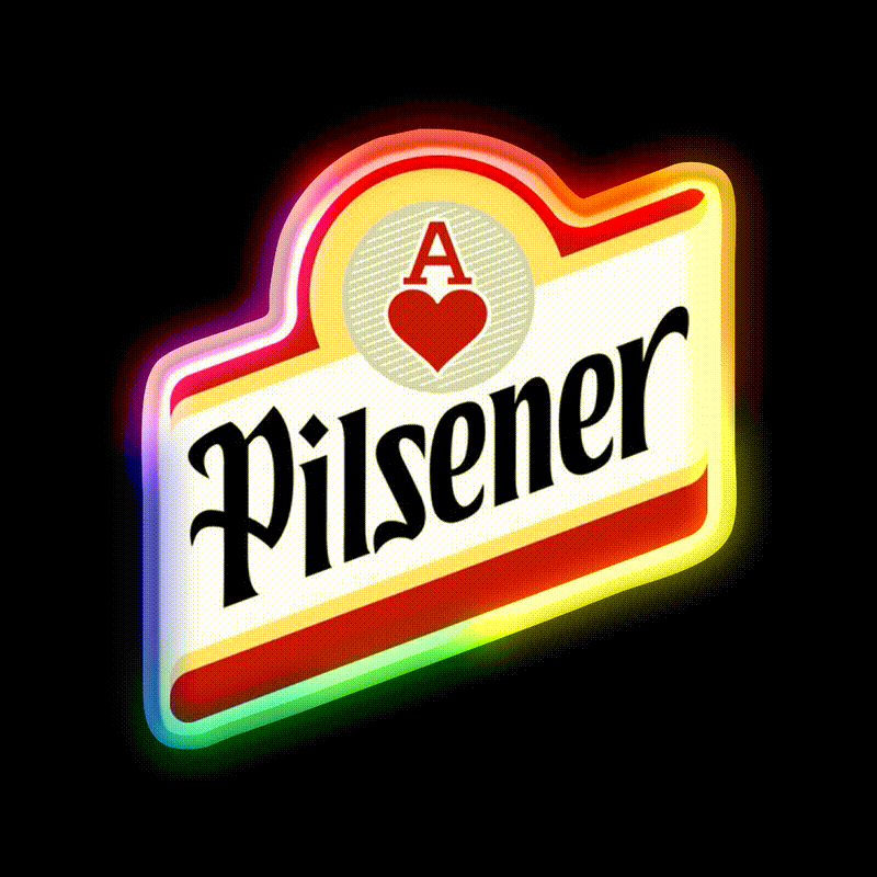 Pilsener El Salvador Beer Bar Decor Led Neon Sign Rgb Color - LED neon sign close-up detail