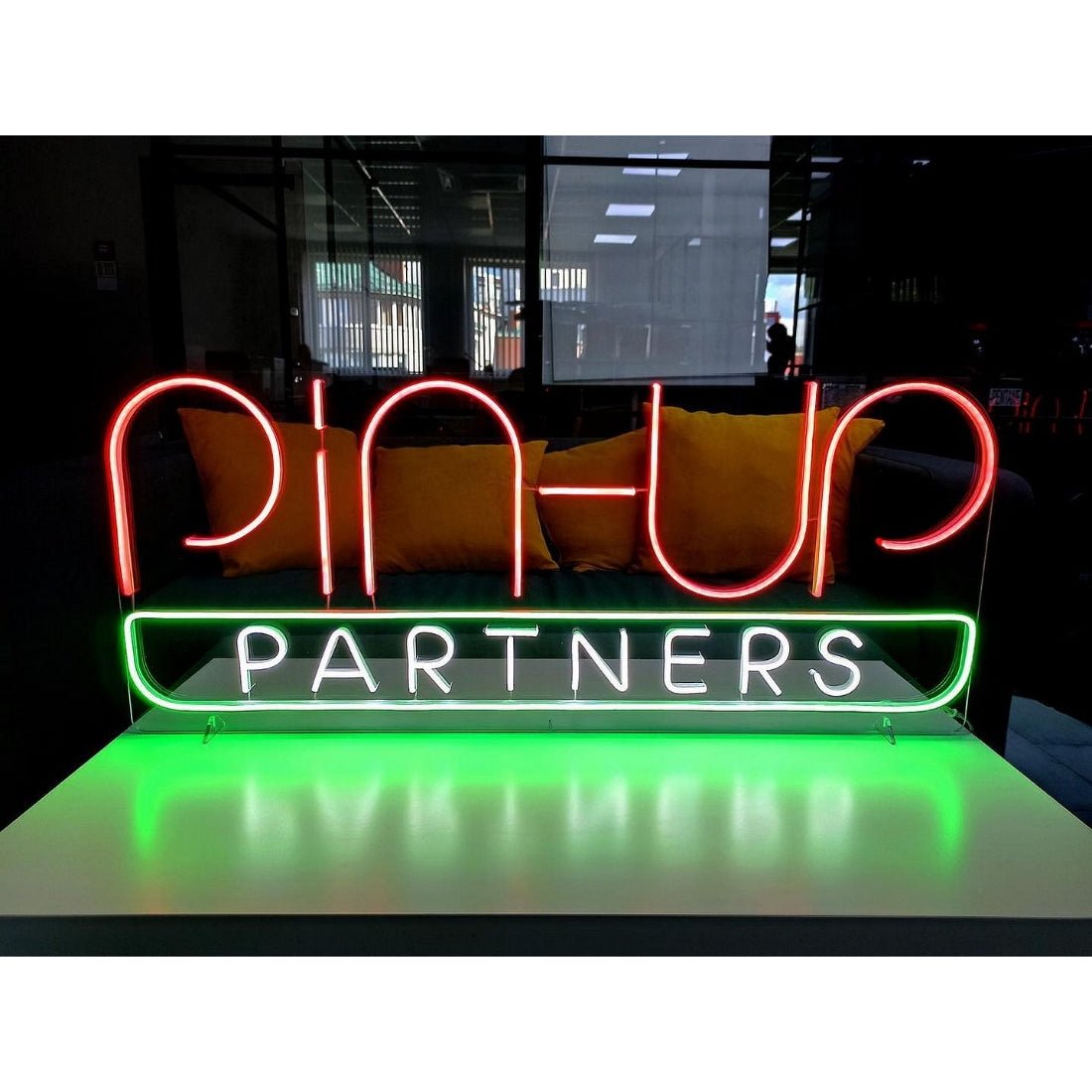 Pin - Up Partners Led Sign Business Neon Sign - Shineneon