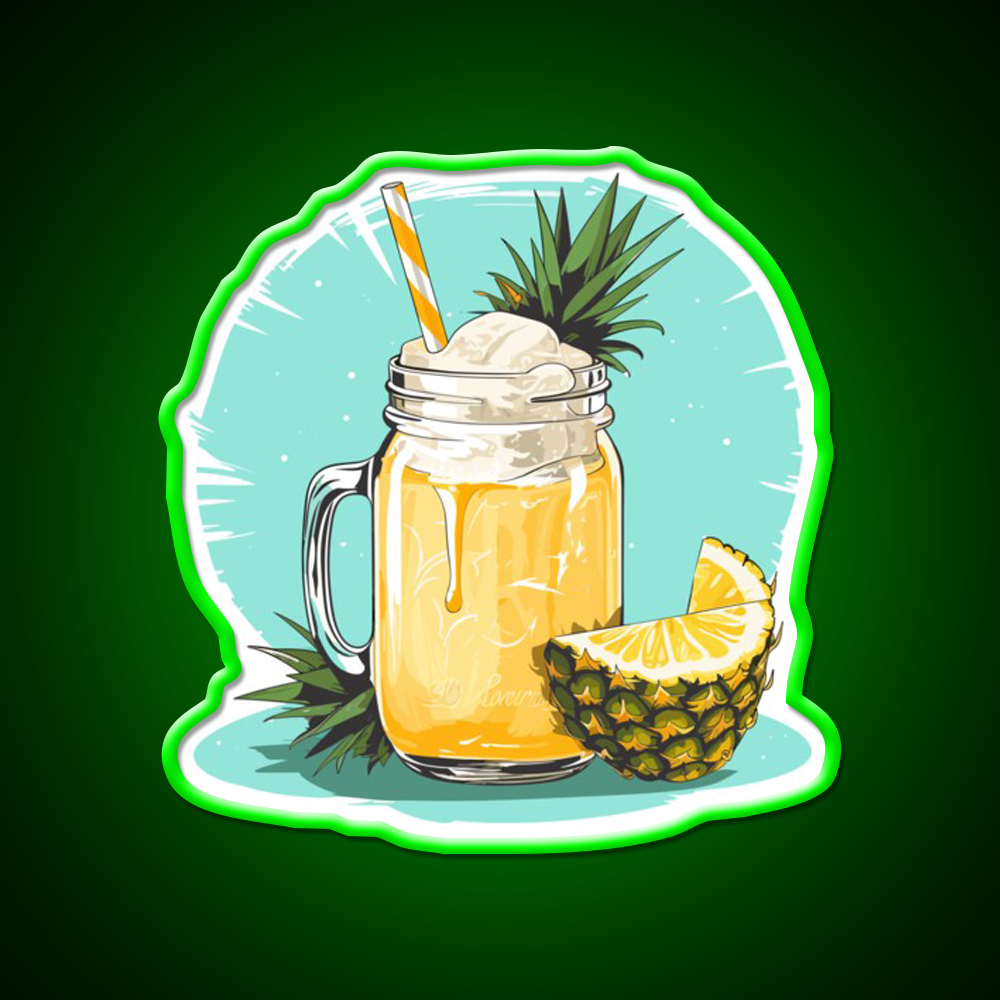 Pina Colada Cocktail Bar Decor Led Neon Sign Rgb Color - LED neon sign view 8