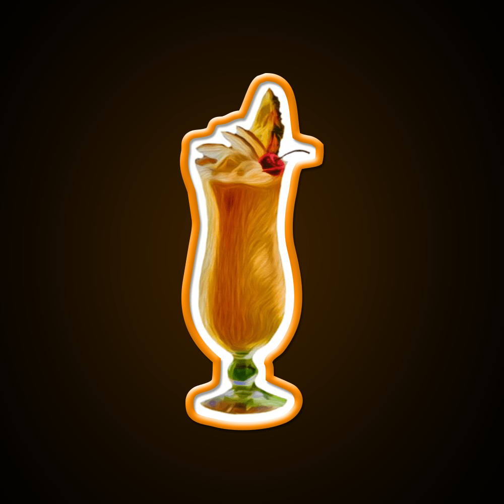 Pina Colada Cocktail Bar Decor Led Neon Sign Neon Party Sign Rgb Color - Shineneon