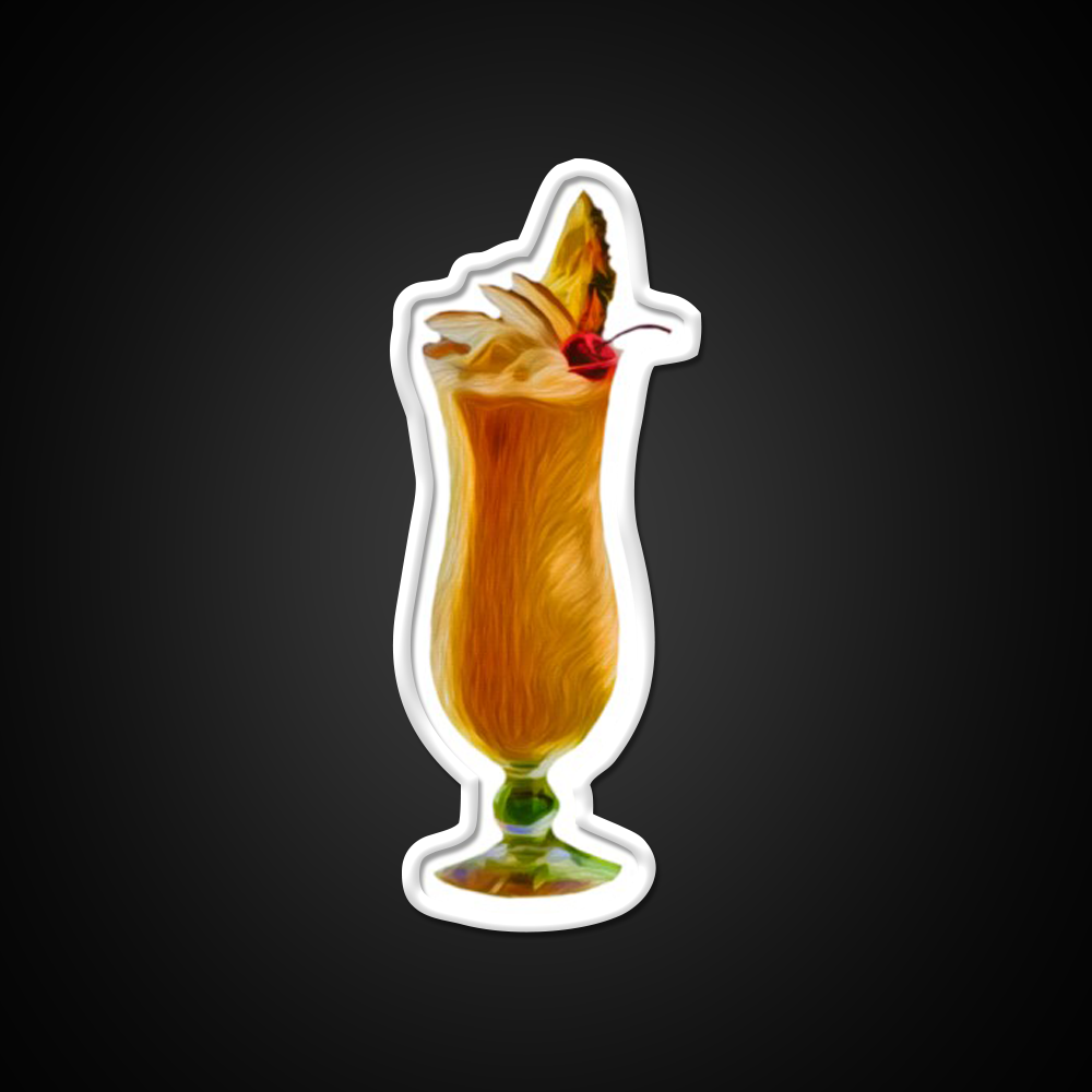 Pina Colada Cocktail Bar Decor Led Neon Sign Neon Party Sign Rgb Color