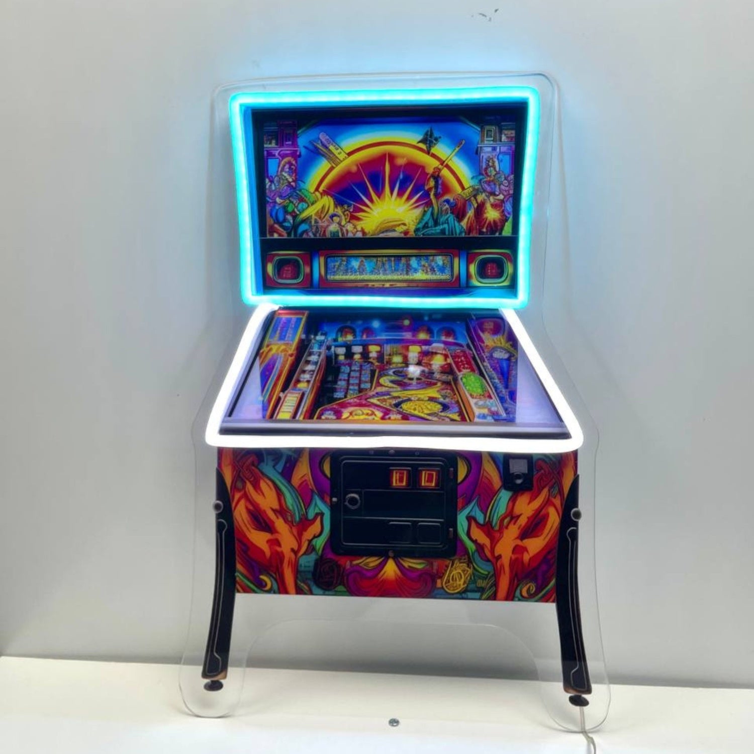 Pinball Machine Decal Printed Acrylic Led Sign | Shineneon