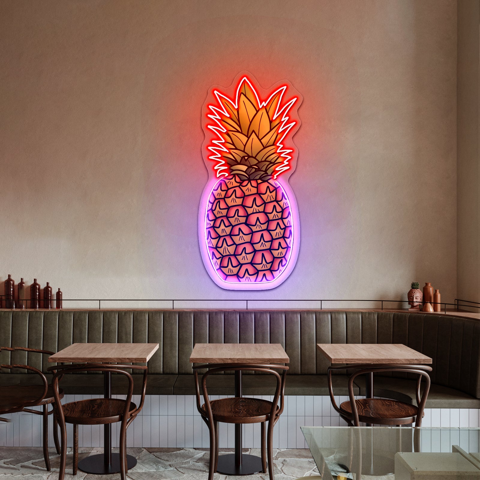 Pineapple Artwork Custom Neon Signs