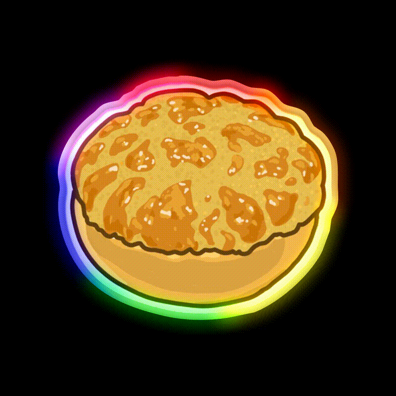 Pineapple Bun Hong Kong Dim Sum Bakery Led Neon Sign Chinese Food Rgb Color