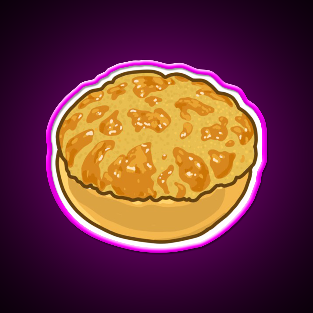 Pineapple Bun Hong Kong Dim Sum Bakery Led Neon Sign Chinese Food Rgb Color