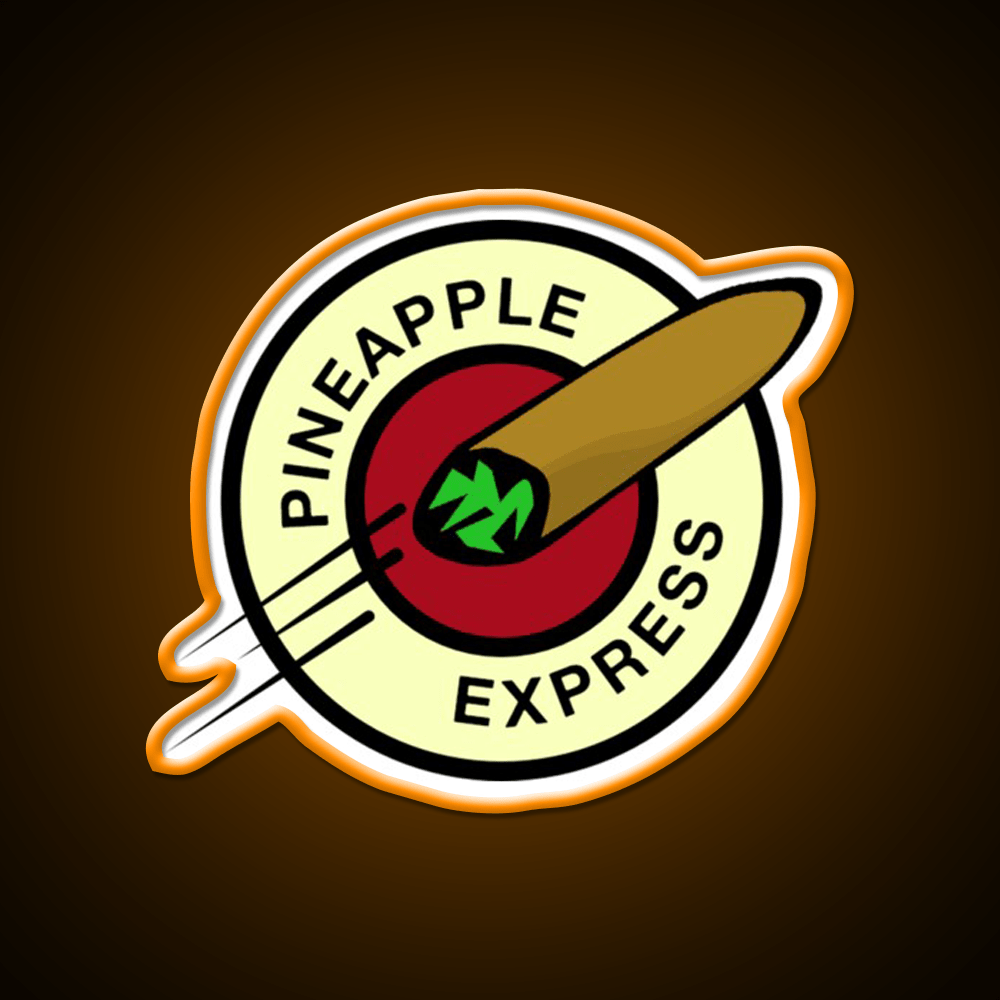 Pineapple Express Hemp Inspired Green Leaf Led Neon Sign Rgb Color - Shineneon