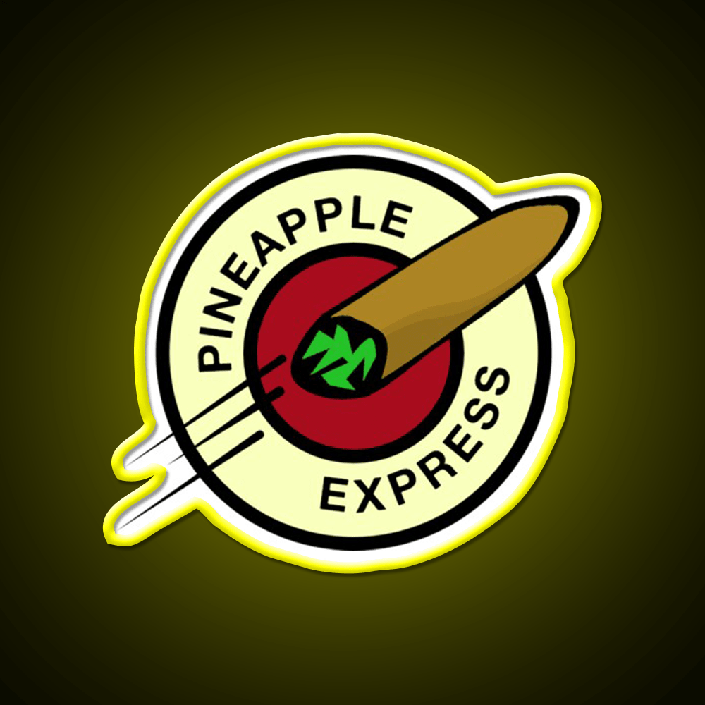 Pineapple Express Hemp Inspired Green Leaf Led Neon Sign Rgb Color - Shineneon