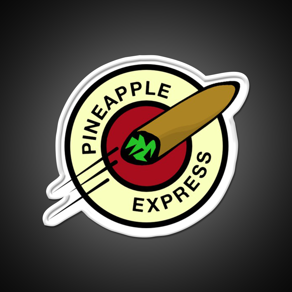 Pineapple Express Hemp Inspired Green Leaf Led Neon Sign Rgb Color - LED neon sign view 11
