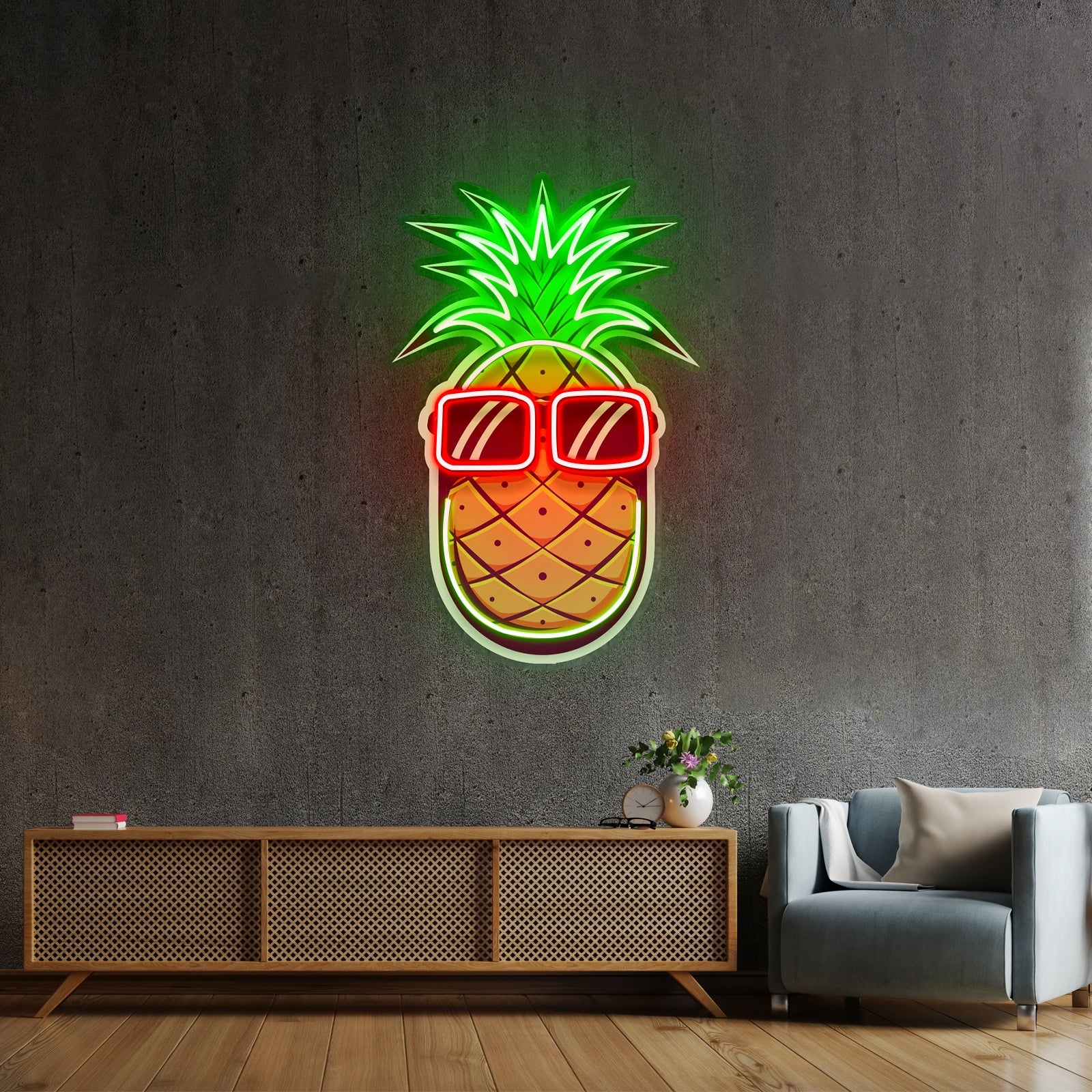 Pineapple Led Neon Sign Light Custom Led Signs - Shineneon
