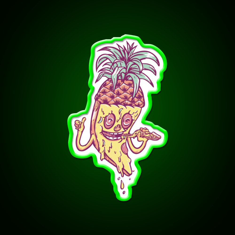 Pineapple Pizza Love Fast Food Led Neon Sign For Burger Place Rgb Color - Shineneon