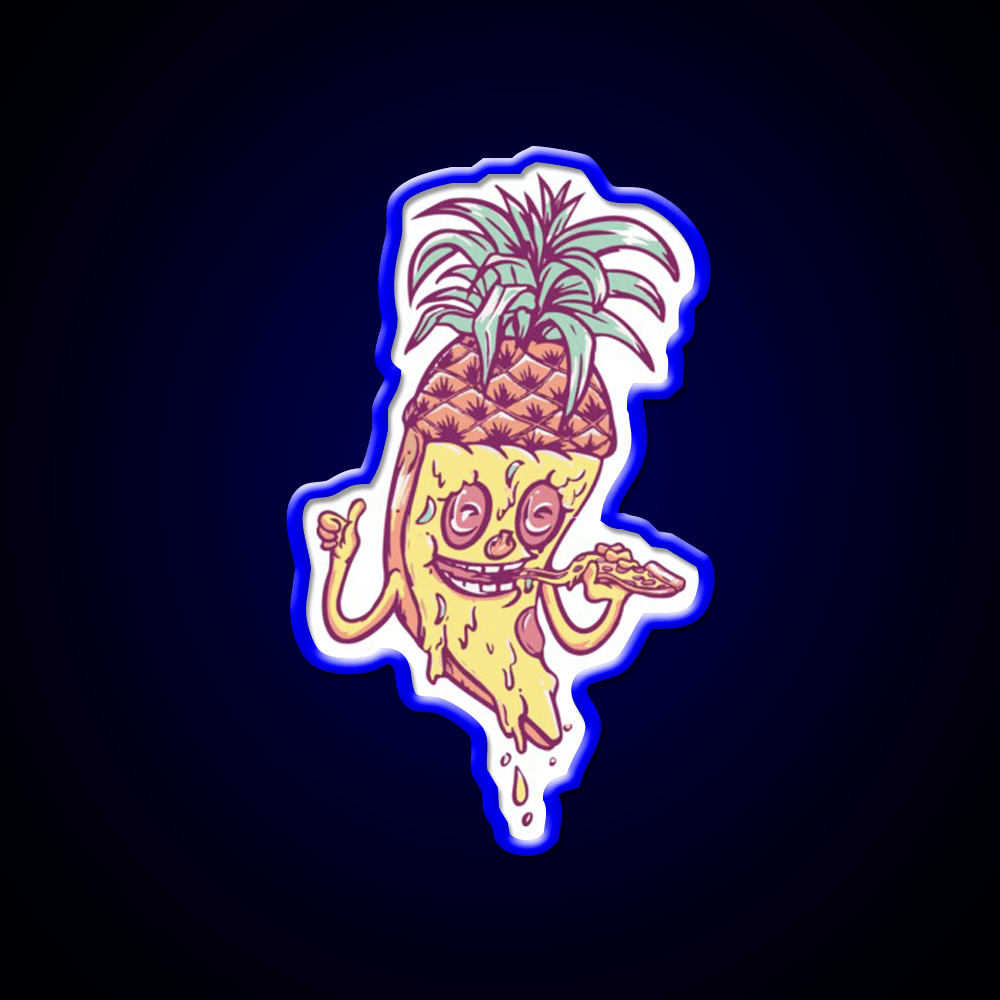 Pineapple Pizza Love Fast Food Led Neon Sign For Burger Place Rgb Color - Shineneon