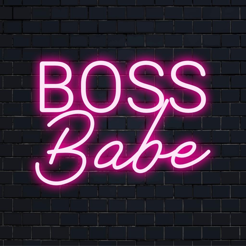 Pink Boss Babe Led Neon Sign For Office Studio Wall Decor | Shineneon