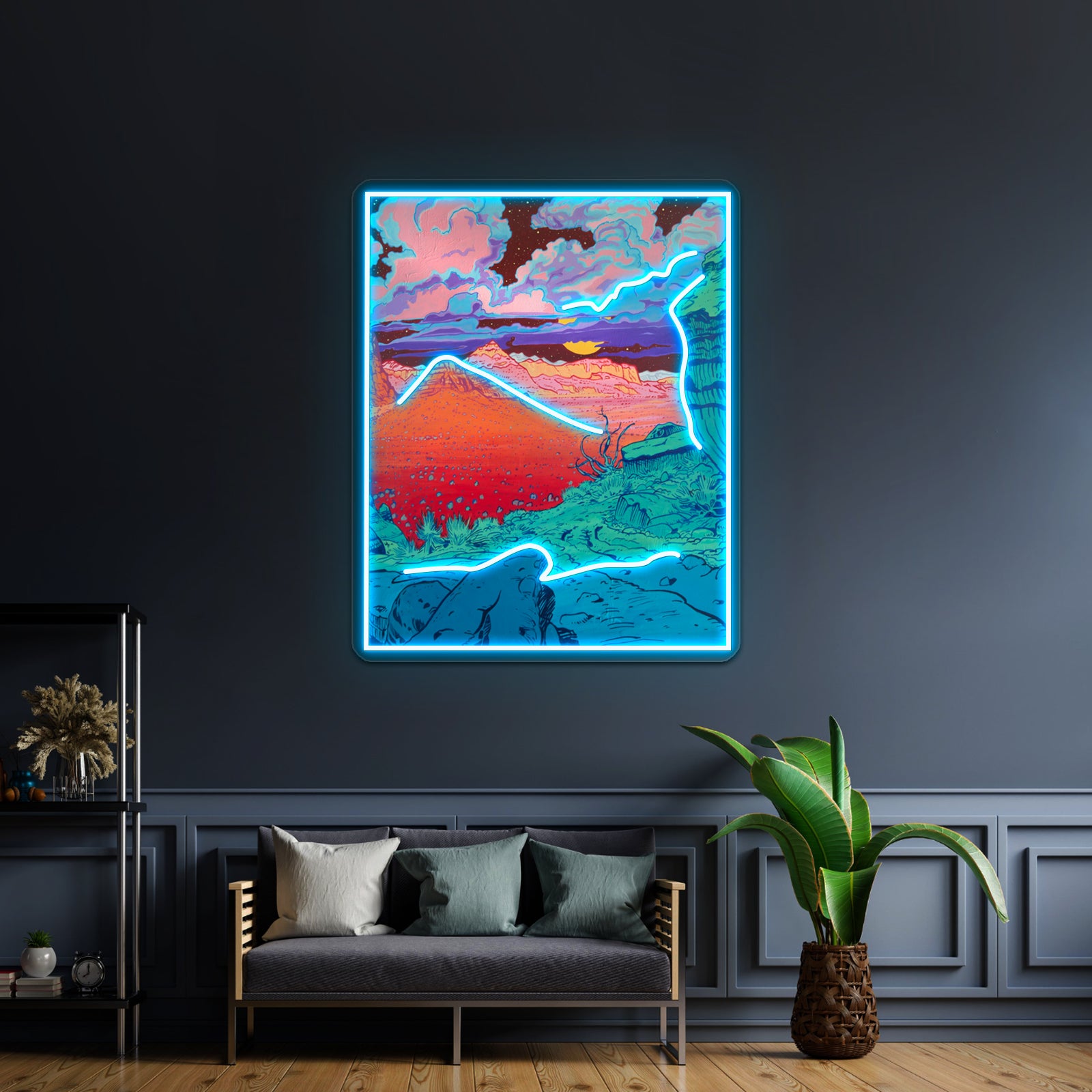 Pink Clouds Artwork Led Neon Signs Custom | Shineneon