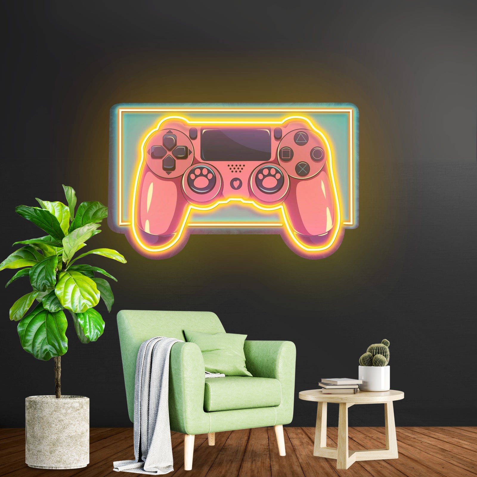 Pink Controller Custom Led Signs Artwork For Sale