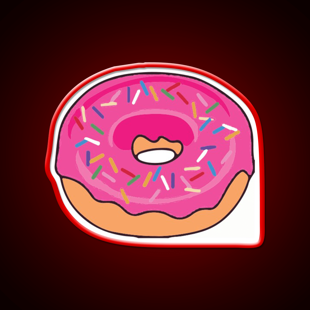 Pink Donut Snack Food Led Neon Sign Rgb Color - Shineneon