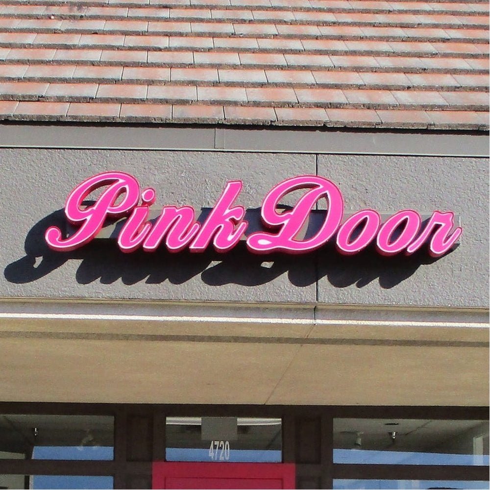 Pink Doon 3D Frontlit And Backlit Channel Letter Led Light Sign - Shineneon