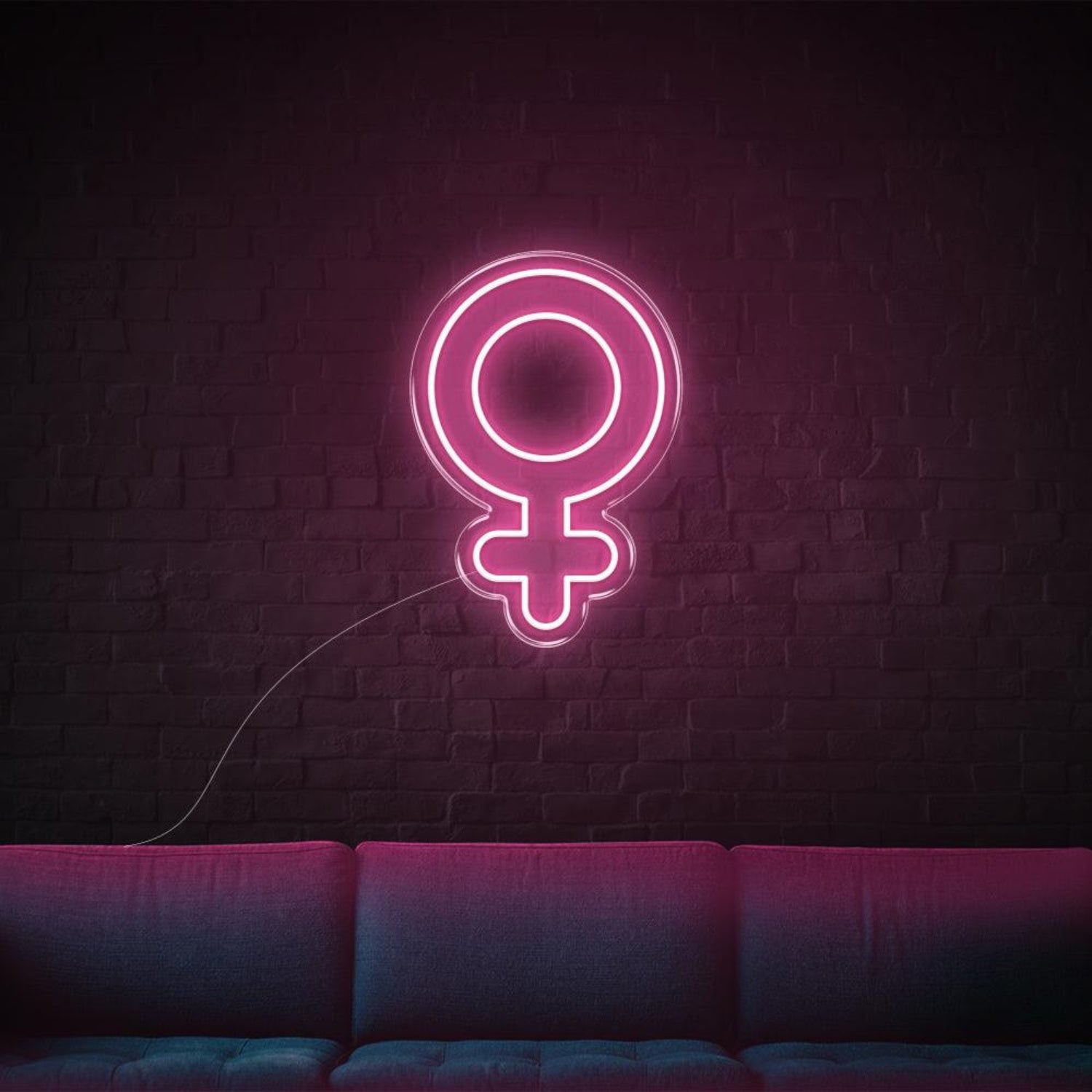 Pink Female Symbol Led Neon Sign For Bedroom Studio Wall Art | Shineneon