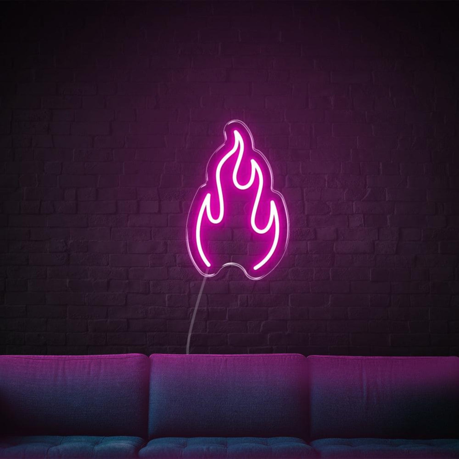 Pink Flame Led Neon Sign For Home Decor | Shineneon