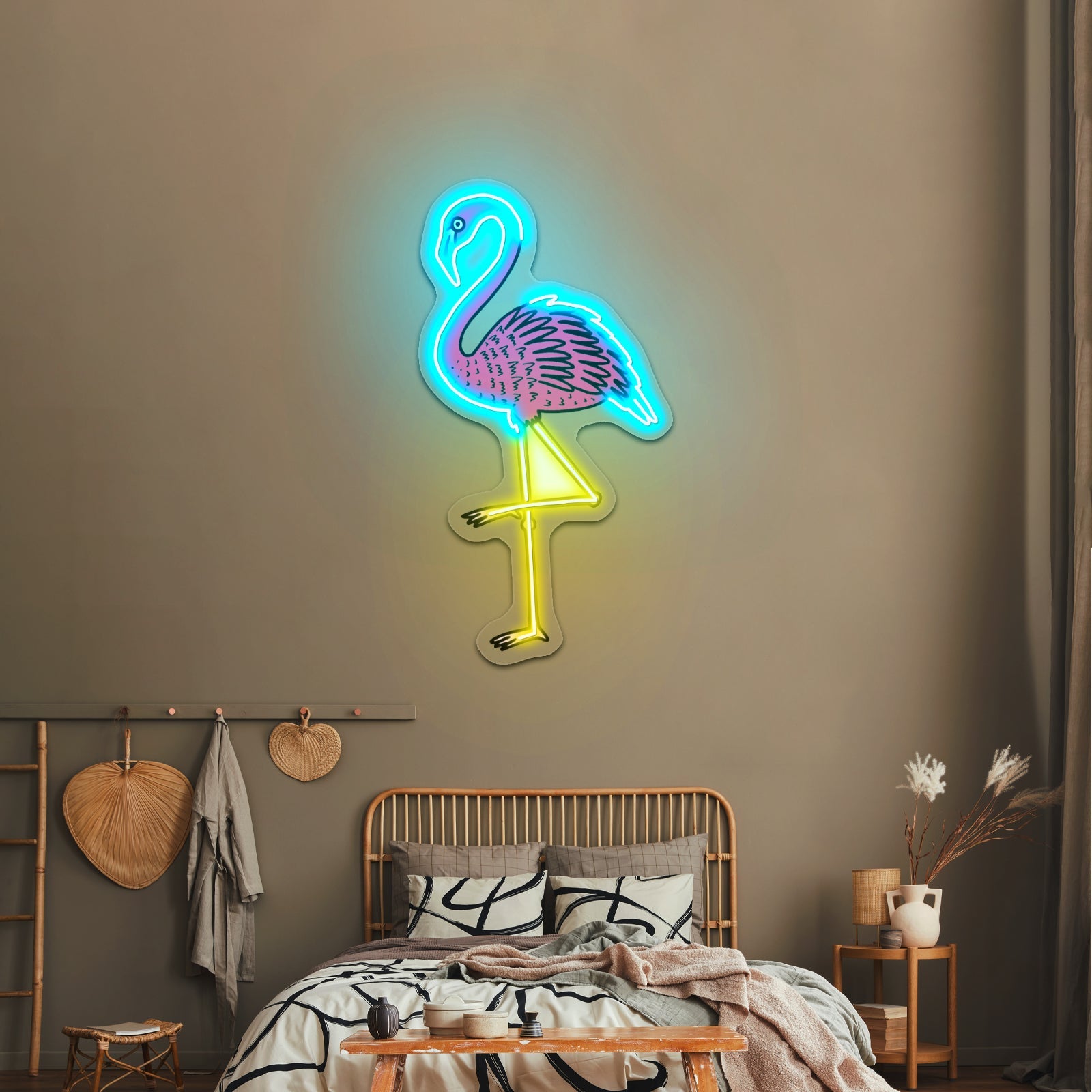 Pink Flamingo Aesthetic Artwork Led Signs - Shineneon