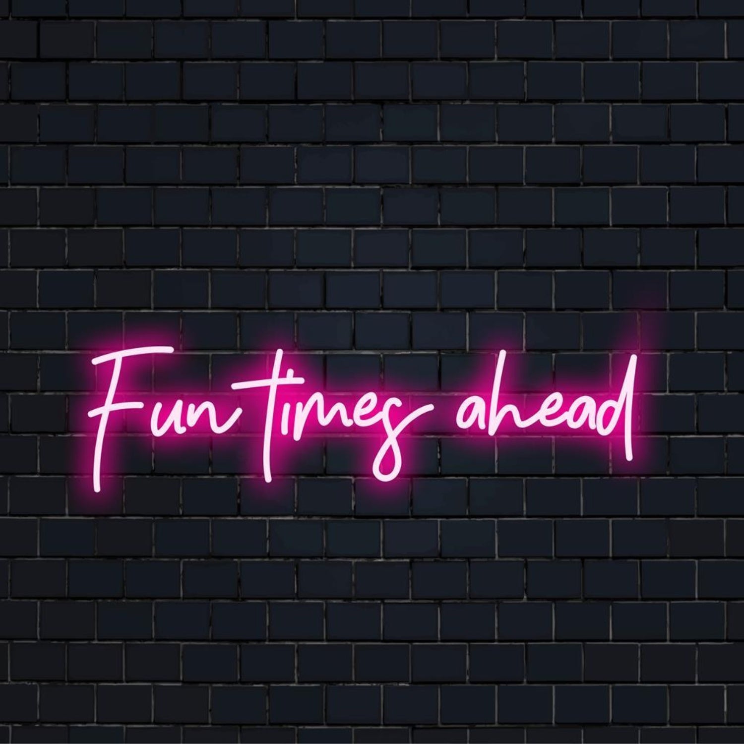 Pink Fun Times Ahead Led Neon Sign Bar Cafe Party Decor | Shineneon