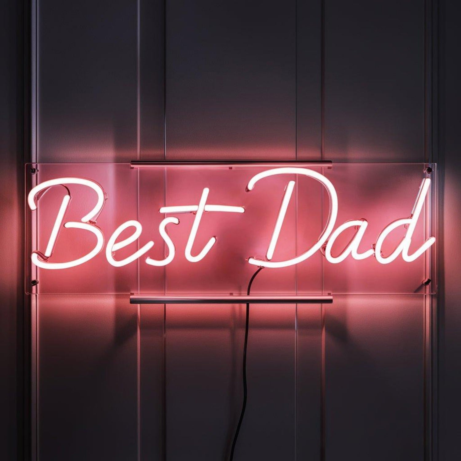 Pink Glowing Best Dad Led Neon Sign For Family Decor | Shineneon